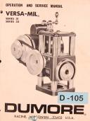 Dumore-Dumore Series 31 & 32, Vers-Mil, Operations and Service Manual Year (1968)-Series 31-Series 32-01